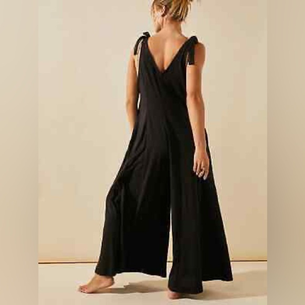 Free People Beach Alice One-Piece Wide Leg Jumpsuit - Picture 4 of 11
